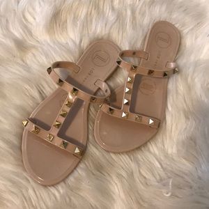 Brand New Studded Jelly Sandal